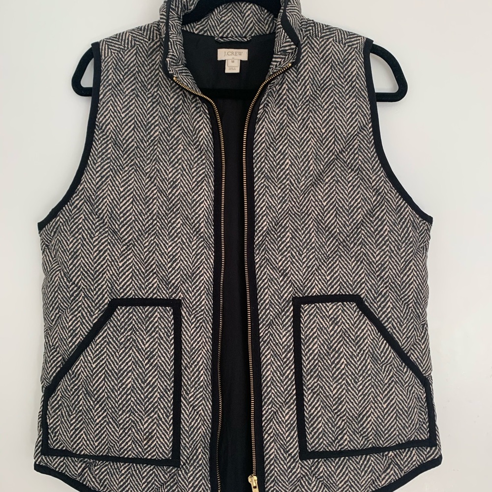 J Crew Herringbone Vest
